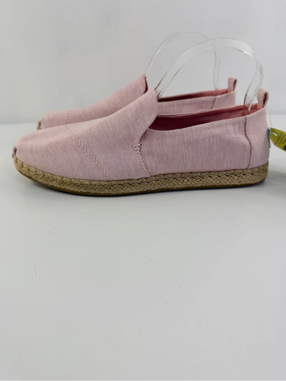 TOMS Wmns Deconstructed Alpargata Rope Espadrilles Blossom Slub Chambray Sz 10